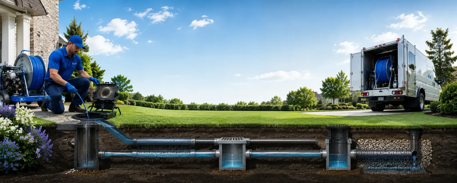 Outdoor drain cleaning information for Danbury, NH